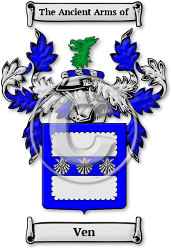 Ven Family Crest Download (jpg) Legacy Series - 150 DPI