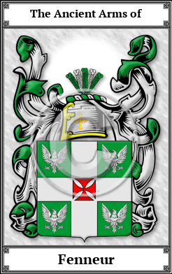 Fenneur Family Crest Download (JPG) Book Plated - 600 DPI