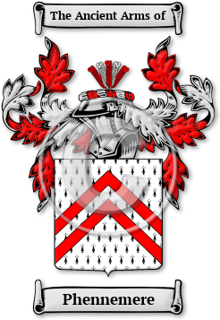 Phennemere Family Crest Download (jpg) Legacy Series - 150 DPI