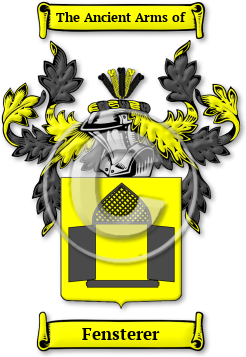 Fensterer Family Crest Download (jpg) Legacy Series - 150 DPI