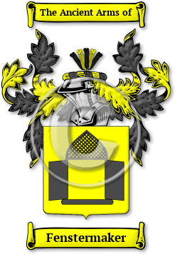 Fenstermaker Family Crest Download (jpg) Legacy Series - 150 DPI