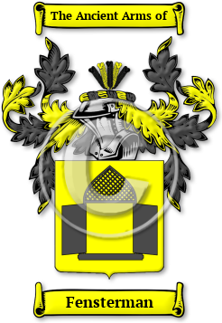 Fensterman Family Crest Download (jpg) Legacy Series - 150 DPI