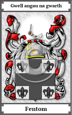 Fentom Family Crest Download (JPG)  Book Plated - 150 DPI