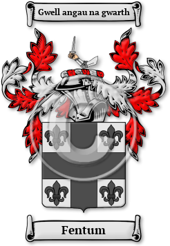 Fentum Family Crest Download (jpg) Legacy Series - 150 DPI