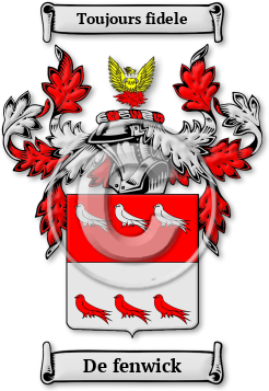 De fenwick Family Crest Download (jpg) Legacy Series - 150 DPI