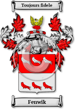 Fenwik Family Crest Download (JPG) Legacy Series - 600 DPI