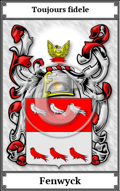 Fenwyck Family Crest Download (JPG)  Book Plated - 150 DPI
