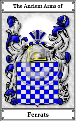 Ferrats Family Crest Download (JPG)  Book Plated - 150 DPI