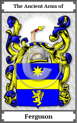 Ferguson Family Crest Download (JPG)  Book Plated - 150 DPI