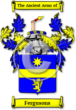 Fergusons Family Crest Download (jpg) Legacy Series - 150 DPI