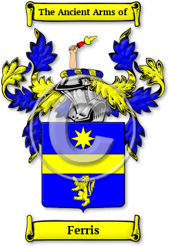 Ferris Family Crest Download (jpg) Legacy Series - 150 DPI