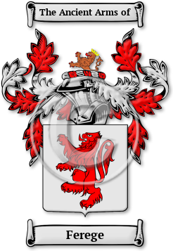 Ferege Family Crest Download (jpg) Legacy Series - 150 DPI