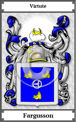 Fargusson Family Crest Download (JPG)  Book Plated - 150 DPI