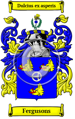 Fergusons Family Crest/Coat of Arms