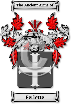 Ferlette Family Crest Download (jpg) Legacy Series - 150 DPI