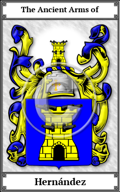 Hernández Family Crest Download (JPG)  Book Plated - 150 DPI