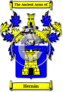 Hernán Family Crest Download (jpg) Legacy Series - 150 DPI