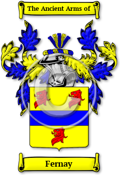 Fernay Family Crest Download (jpg) Legacy Series - 150 DPI