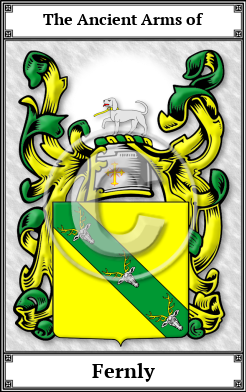 Fernly Family Crest Download (JPG) Book Plated - 600 DPI