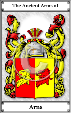 Arns Family Crest Download (JPG)  Book Plated - 150 DPI