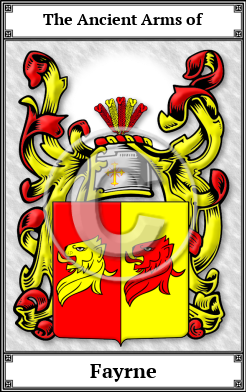 Fayrne Family Crest Download (JPG)  Book Plated - 150 DPI