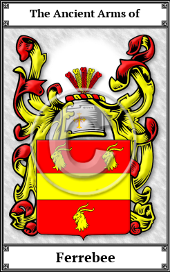 Ferrebee Family Crest Download (JPG)  Book Plated - 150 DPI