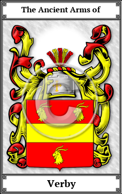 Verby Family Crest Download (JPG) Book Plated - 600 DPI