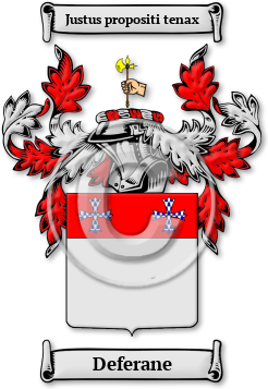 Deferane Family Crest Download (jpg) Legacy Series - 150 DPI