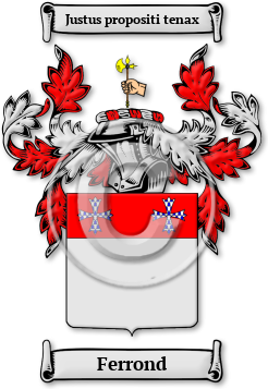 Ferrond Family Crest Download (jpg) Legacy Series - 150 DPI