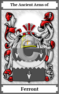 Ferront Family Crest Download (JPG)  Book Plated - 150 DPI