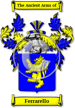 Ferrarello Family Crest Download (JPG) Legacy Series - 600 DPI