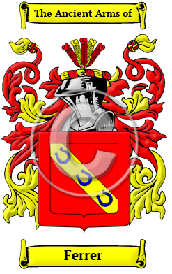 Ferrer Family Crest Download (JPG) Heritage Series - 600 DPI