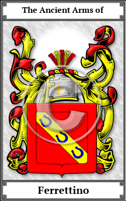 Ferrettino Family Crest Download (JPG)  Book Plated - 150 DPI