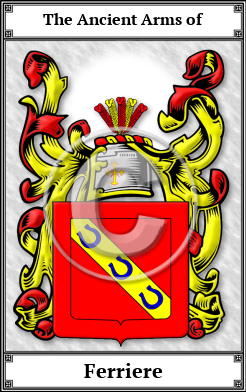 Ferriere Family Crest Download (JPG) Book Plated - 600 DPI