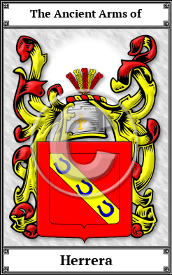 Herrera Family Crest Download (JPG)  Book Plated - 150 DPI