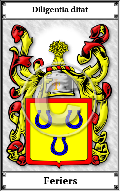 Feriers Family Crest Download (JPG)  Book Plated - 150 DPI