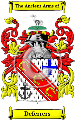 Deferrers Family Crest Download (jpg) Heritage Series - 150 DPI