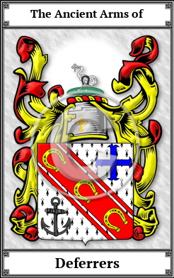 Deferrers Family Crest Download (JPG)  Book Plated - 150 DPI