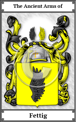 Fettig Family Crest Download (JPG)  Book Plated - 150 DPI