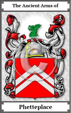 Phetteplace Family Crest Download (JPG) Book Plated - 600 DPI