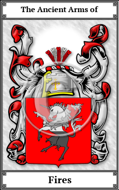 Fires Family Crest Download (JPG) Book Plated - 600 DPI