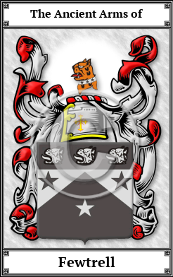 Fewtrell Family Crest Download (JPG) Book Plated - 600 DPI