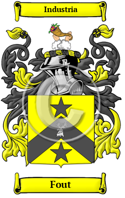 Fout Family Crest Download (JPG) Heritage Series - 600 DPI