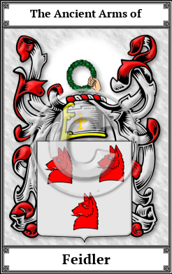 Feidler Family Crest Download (JPG)  Book Plated - 150 DPI