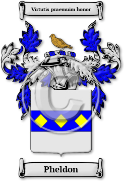 Pheldon Family Crest Download (JPG) Legacy Series - 600 DPI