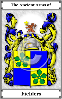 Fielders Family Crest Download (JPG)  Book Plated - 150 DPI