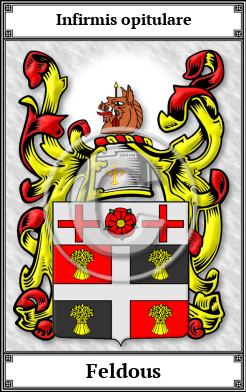 Feldous Family Crest Download (JPG)  Book Plated - 150 DPI