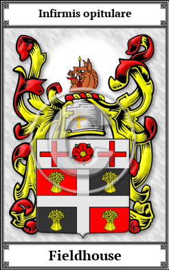 Fieldhouse Family Crest Download (JPG)  Book Plated - 150 DPI