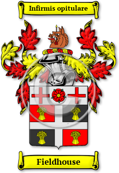 Fieldhouse Family Crest Download (jpg) Legacy Series - 150 DPI