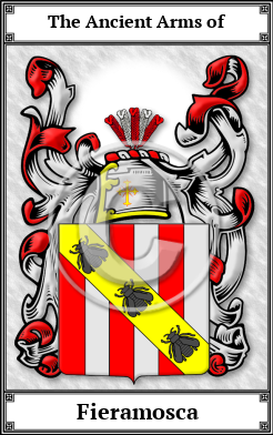 Fieramosca Family Crest Download (JPG) Book Plated - 600 DPI